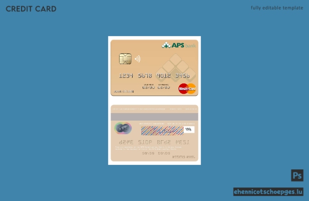 Beispielvorschau der Mastercard der Malta APS Bank Limited